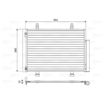 Billede af VALEO 814418 Kondensator med tørrer Aluminium 386 R 134a SUZUKI: SWIFT 4