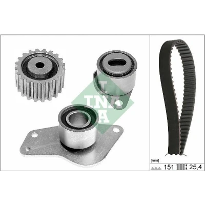 Billede af INA 530 0185 10 Tandremssæt 151 med add on materiale RENAULT: Kangoo I Express
