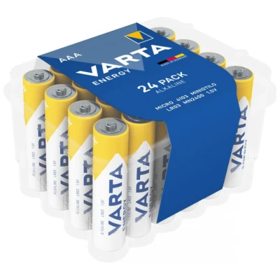 Billede af Varta 4103229224 AAA batteri (pencil) LR3 1,5V alkaline micro 24 stk. pr. pak, energy