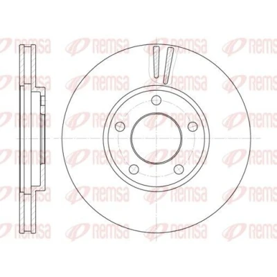 Billede af REMSA 6419.10 Bremseskiver foraksel 282, 282 24 5 ventileret CHRYSLER: Voyager 2, / Grand 3