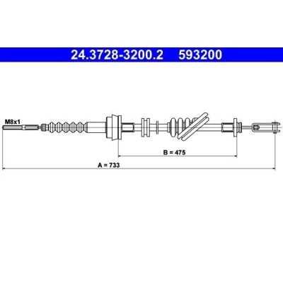 Billede af ATE 24.3728 3200.2 Koblingskabel