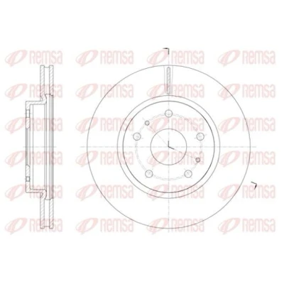 Billede af REMSA 61423.10 Bremseskiver foraksel 279,8, 279,8 22 5 ventileret SUZUKI: SX4 I Hatchback, Sedan
