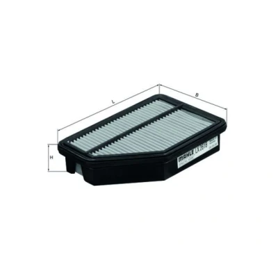 Billede af MAHLE ORIGINAL LX 2618 Luftfilter 43,8 133 194,0, 194,0 Filterindsats HONDA: CIVIC 8 Hatchback