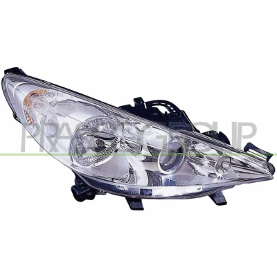 Billede af PRASCO PG3204913 Forlygter højre H7/H1/H7 gennemsigtig til højrekørsel PEUGEOT: 207 Hatchback, SW, CC