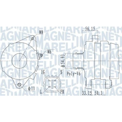 Billede af MAGNETI MARELLI 063732027010 Generator 14V 100A TOYOTA: Yaris II Hatchback