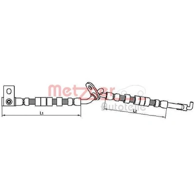 Billede af METZGER 4110706 Bremseslange 260, 256 MAZDA: 6 Hatchback, Stationcar