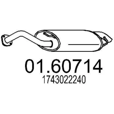 Billede af MTS 01.60714 Lydpotte 950 TOYOTA: Corolla IX Hatchback, Verso