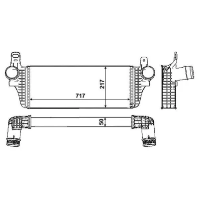 Billede af NRF 30466 Intercooler VOLKSWAGEN: Multivan 5 (7HM, Transporter 5, Bus
