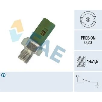 Billede af EPS 1.800.131 Olietrykskontakt M14x1,5 Made in Italy OE Equivalent RENAULT: CLIO 2