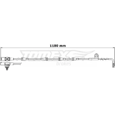 Billede af TOMEX brakes TX 31 33 Slidindikator Bremsebelægning bagaksel LAND ROVER: Range Rover Sport