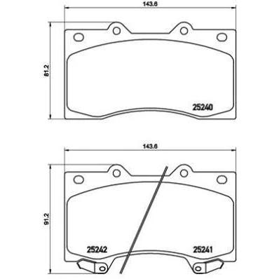 Billede af Bremseklodser BREMBO P 56 081