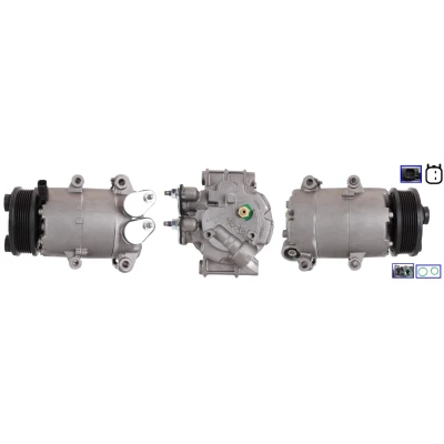 Billede af LUCAS ACP01038 Kompressor PAG 46 R 134a med pakninger FORD: FIESTA 6, FOCUS 3