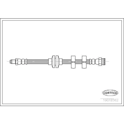 Billede af CORTECO 19018562 Bremseslange foraksel 385