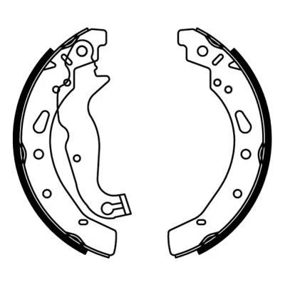 Billede af ABE C0G055ABE Bremsebakker bagaksel 200 32 FORD: FIESTA 6, MAZDA: 2 Hatchback