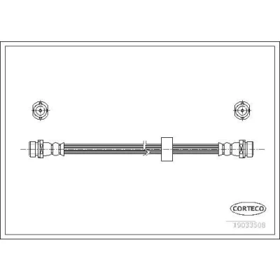 Billede af CORTECO 19033508 Bremseslange bagaksel 300