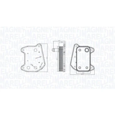 Billede af MAGNETI MARELLI 350300001800 Olieradiator MERCEDES BENZ: C klasse T modell, E Sedan