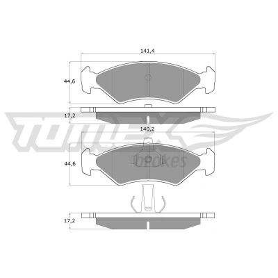 Billede af Bremseklodser TOMEX Brakes TX 12 54