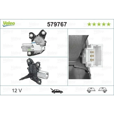Billede af VALEO ORIGINAL PART 579767 Viskermotor 12 bag til venstre /højrestyring CITROËN: Berlingo / First I