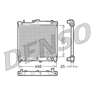 Billede af DENSO DRM47014 Radiator Aluminium 448 375 25