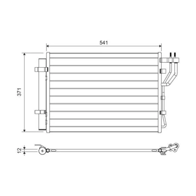 Billede af VALEO 822582 Kondensator med tørrer Aluminium 371