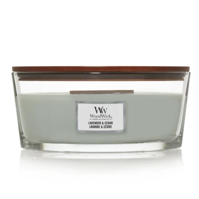 Billede af WoodWick Scented Candle Ellipse Lavender &amp; Cedar 9 cm / 19