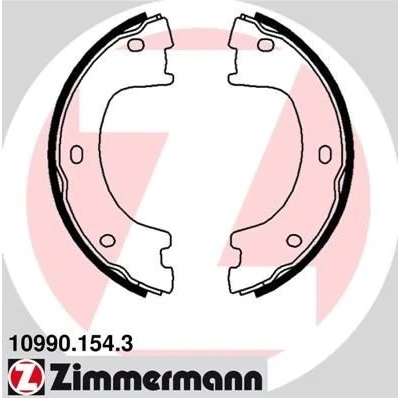 Billede af ZIMMERMANN 10990.154.3 Håndbremseklodser Billede svarer til leveringsomfang VOLKSWAGEN: Crafter 30 50 Ladvogn/Chassis