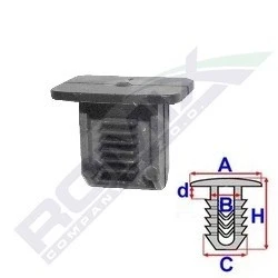 Billede af ROMIX 10914 Clips, side /beskyttelseslister