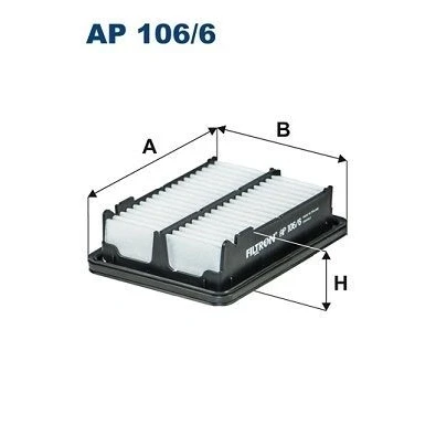 Billede af FILTRON AP 106/6 Luftfilter 51,5 147,5 197 Filterindsats HONDA: HR V II, JAZZ 4