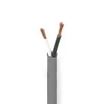 Billede af Højtaler Kabel 2x 2.50 mm² Kobber 100.0 m Runde PVC Mørkegrå Rulle
