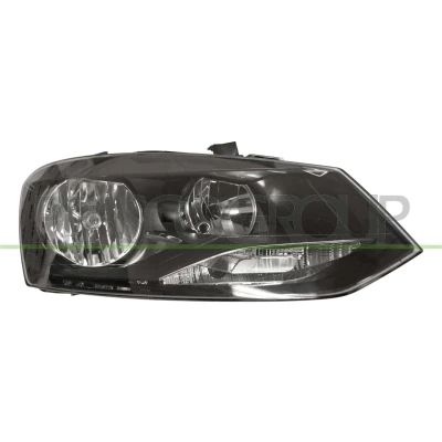 Billede af PRASCO VG0234923 Forlygter højre H7/H7 sort med indstillingsmotor for LWR VOLKSWAGEN: Polo V Hatchback