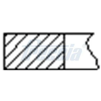 Billede af FRECCIA FR10 375400 Stempelringsæt 72 PEUGEOT: 106 II Hatchback, CITROËN: C3