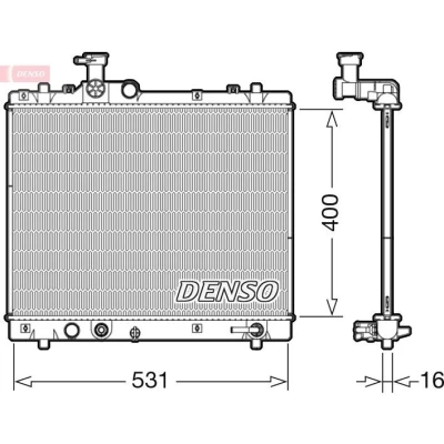 Billede af Køler, motorkøling DENSO DRM47035