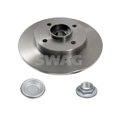 Billede af SWAG 62 93 2782 Bremseskiver bagaksel 248,4 9 4 108 fuldstændigt olieret med ABS sensorring, hjulleje, fedtkappe PEUGEOT: 208 I Hatchback