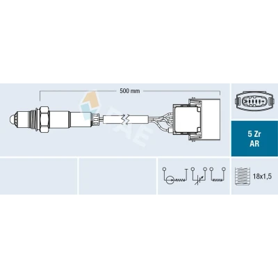 Billede af FAE 75015 Lambdasonde OPEL: Vectra C CC, Caravan, Sedan