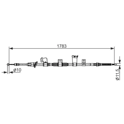Billede af BOSCH 1 987 482 571 Håndbremsekabel 1783