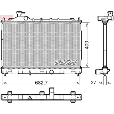 Billede af DENSO DRM45058 Radiator 400 707 27