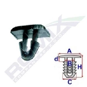 Billede af ROMIX B25364 Clips, side /beskyttelseslister