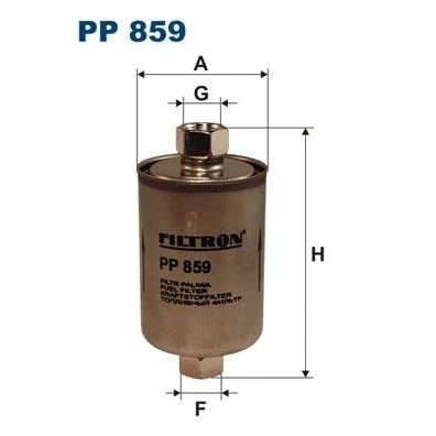 Billede af FILTRON PP 859 Brændstoffilter Påskruet filter PEUGEOT: 3008 I, LAND ROVER: Discovery 1, Defender SUV Cabriolet, 2, JAGUAR: XK 8 Cabriolet