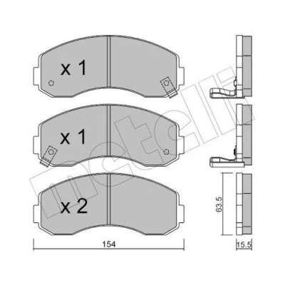 Billede af Bremseklodser METELLI 22 0377 0