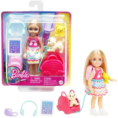 Billede af Barbie Chelsea Travel Dukkesæt med Hundehvalp