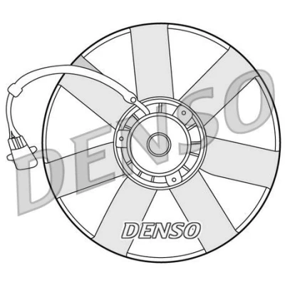 Billede af DENSO DER32002 Køleventilator 350 250 VOLKSWAGEN: Golf 4, SKODA: Octavia I Hatchback