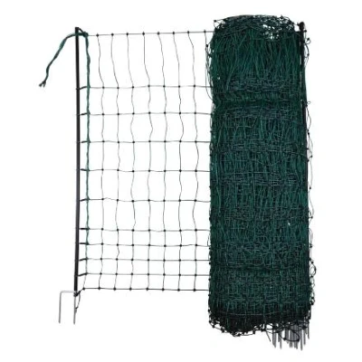 Billede af Hønsegård net uden strøm dobbelt 106 cm, 25 m, MS Schippers, Grøn Egnet til Husdyrbrug
