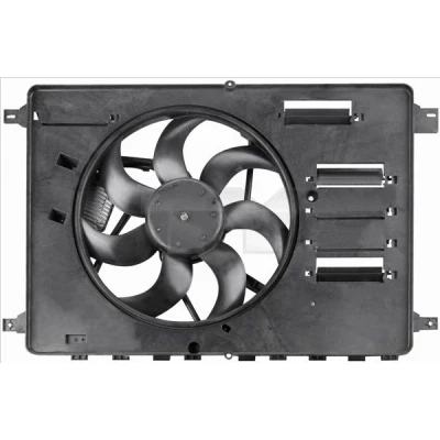 Billede af TYC 810 0046 Køleventilator 370 300 med kølerventilatorramme (karm) kontroldel FORD: S Max Mk1, MONDEO 4 Turnier
