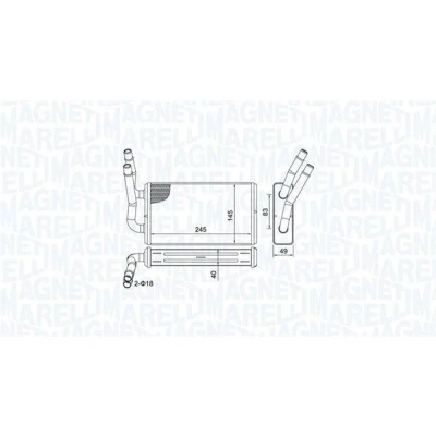 Billede af MAGNETI MARELLI 350218450000 Varmeveksler