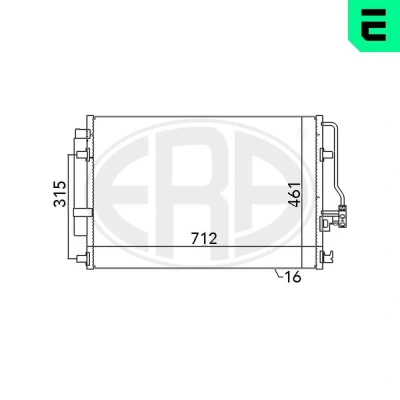 Billede af ERA 667110 Kondensator med tørrer 712 MERCEDES BENZ: Sprinter 3.5 T Van