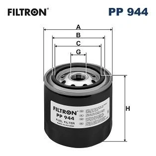 Billede af FILTRON PP 944 Brændstoffilter Påskruet filter TOYOTA: HILUX 4 Pick up, Land Cruiser Prado 70 SUV, 60, NISSAN: Patrol Hardtop, Up