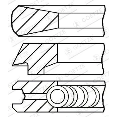 Billede af GOETZE ENGINE 08 428000 00 Stempelringsæt 135