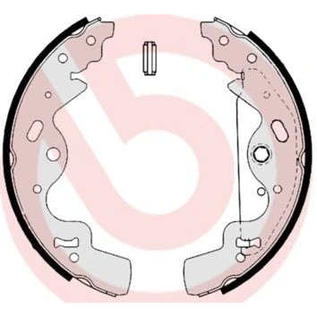 Billede af BREMBO S 44 506 Bremsebakker 254 45 med håndbremsegreb LAND ROVER: Freelander I SUV