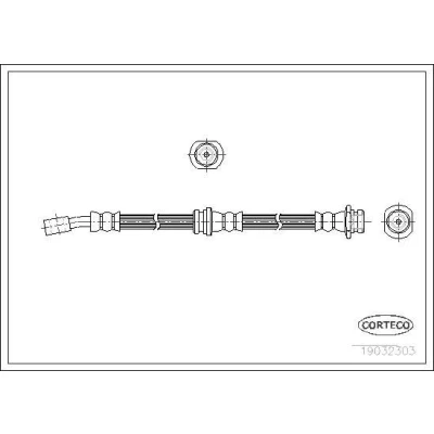 Billede af CORTECO 19032303 Bremseslange foraksel 384