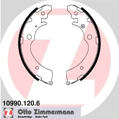 Billede af ZIMMERMANN 10990.120.6 Bremsebakker 220 35 Billede svarer til leveringsomfang SUZUKI: Jimny SUV, IV HONDA: Civic 7 Limousine, HR V I